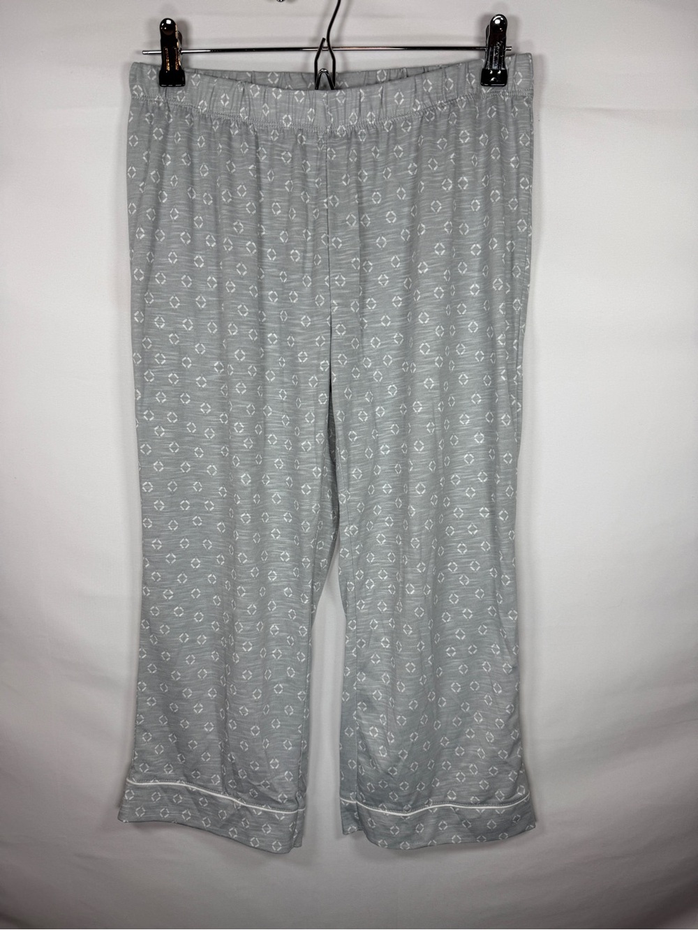 Tahari Women’s Pajama Pants Size S Small Gray Geometric Print Soft Sleepwear - Picture 3 of 10